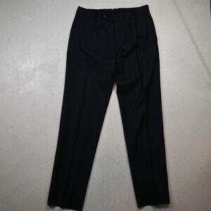 Bespoke 29x30 Navy Blue 100% Wool Birdseye Italy Made Slim Dress Mens Pants